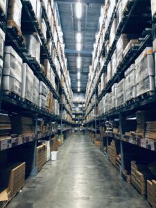 Bonded warehouse storage racks